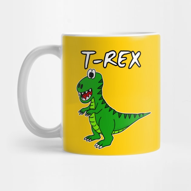 Doodle Tyrannosaurus Rex T-Rex Dinosaur Jurassic Kids Funny by doodlerob